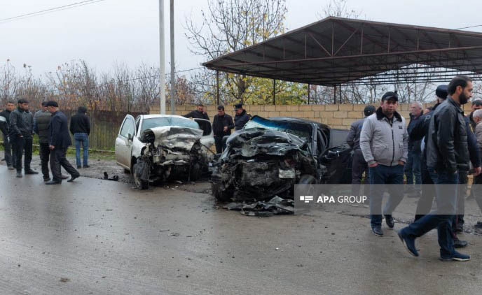 Sabirabadda ağır qəza - 3 nəfər öldü (FOTO)