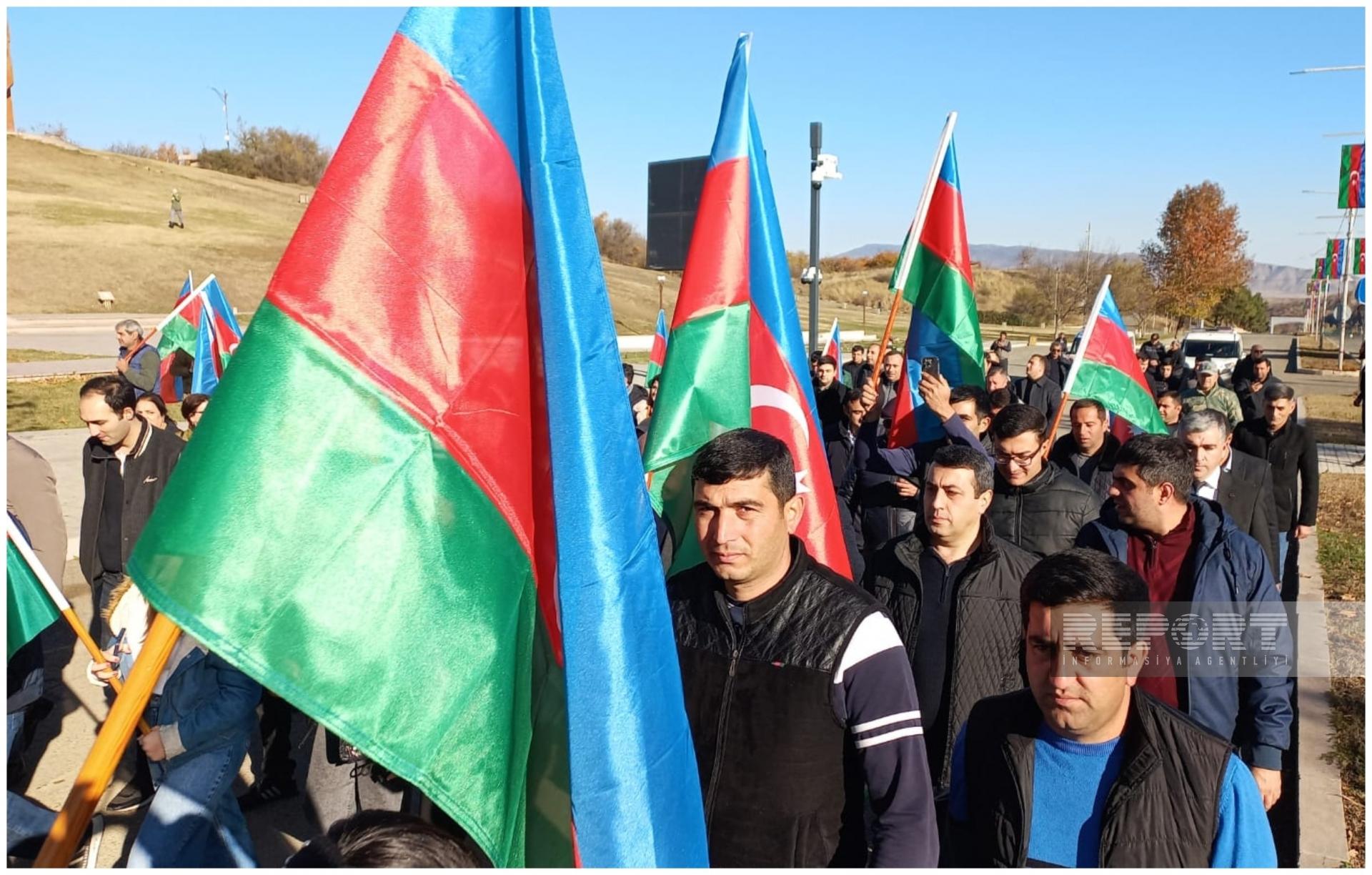 Xankəndidə yürüş keçirildi (FOTO)