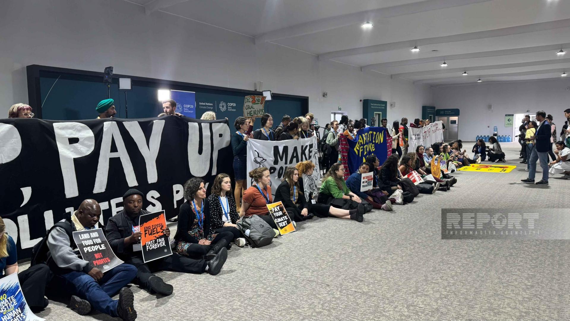 COP29: Bakıda ekofəallar səssiz aksiya keçirdi (FOTO)