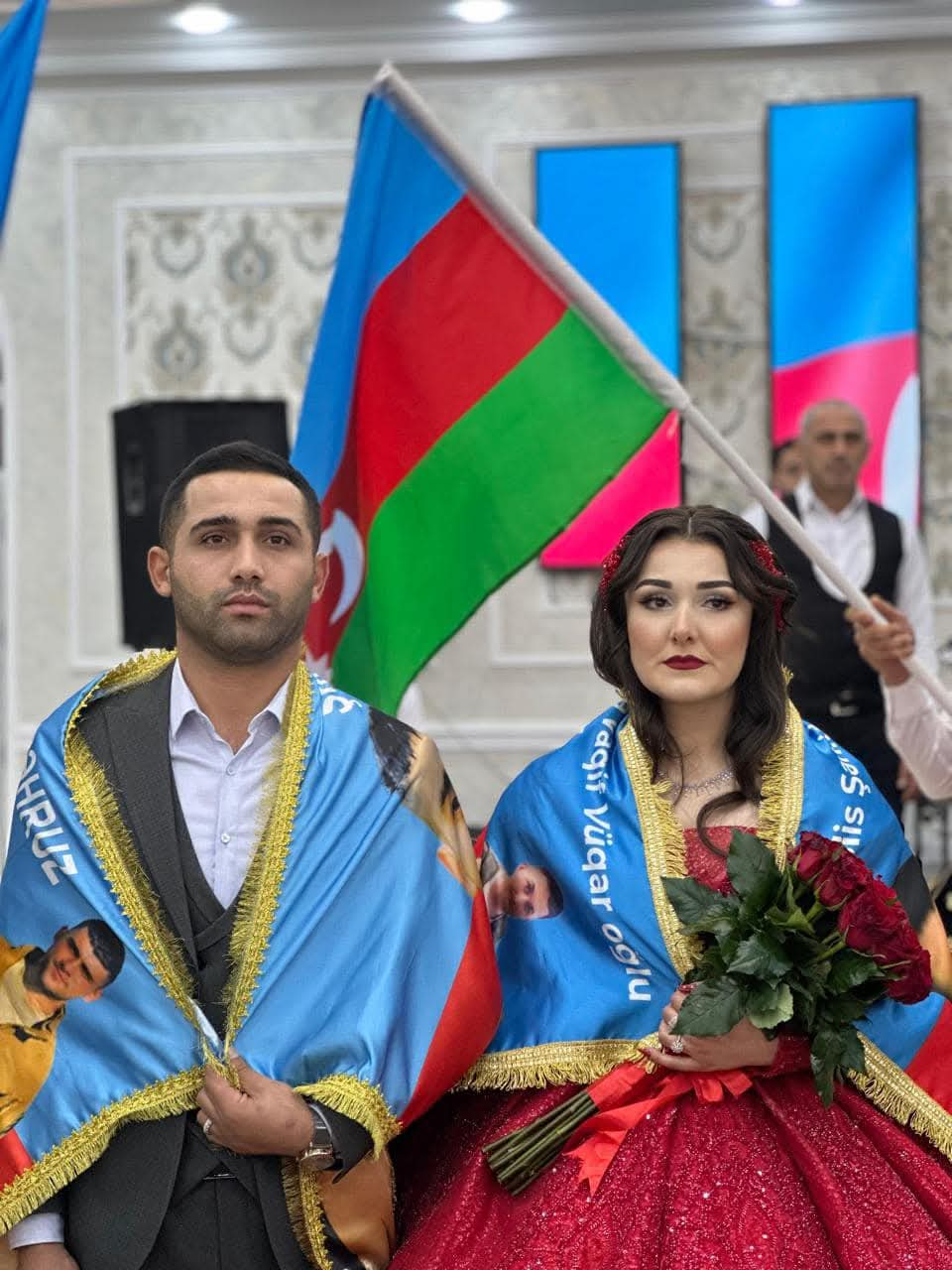 Şəhid qardaşı şəhid bacısı ilə evləndi, icra başçıları toya qatıldı (FOTO)